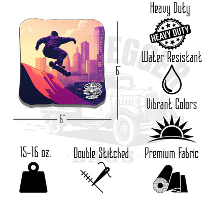 Skateboarding Cornhole Bags