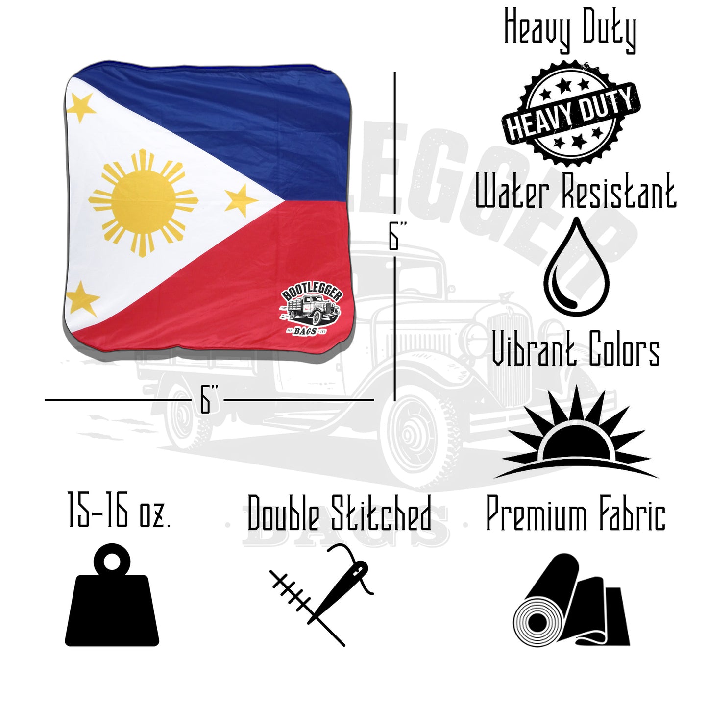 Philippine Flag Cornhole Bags