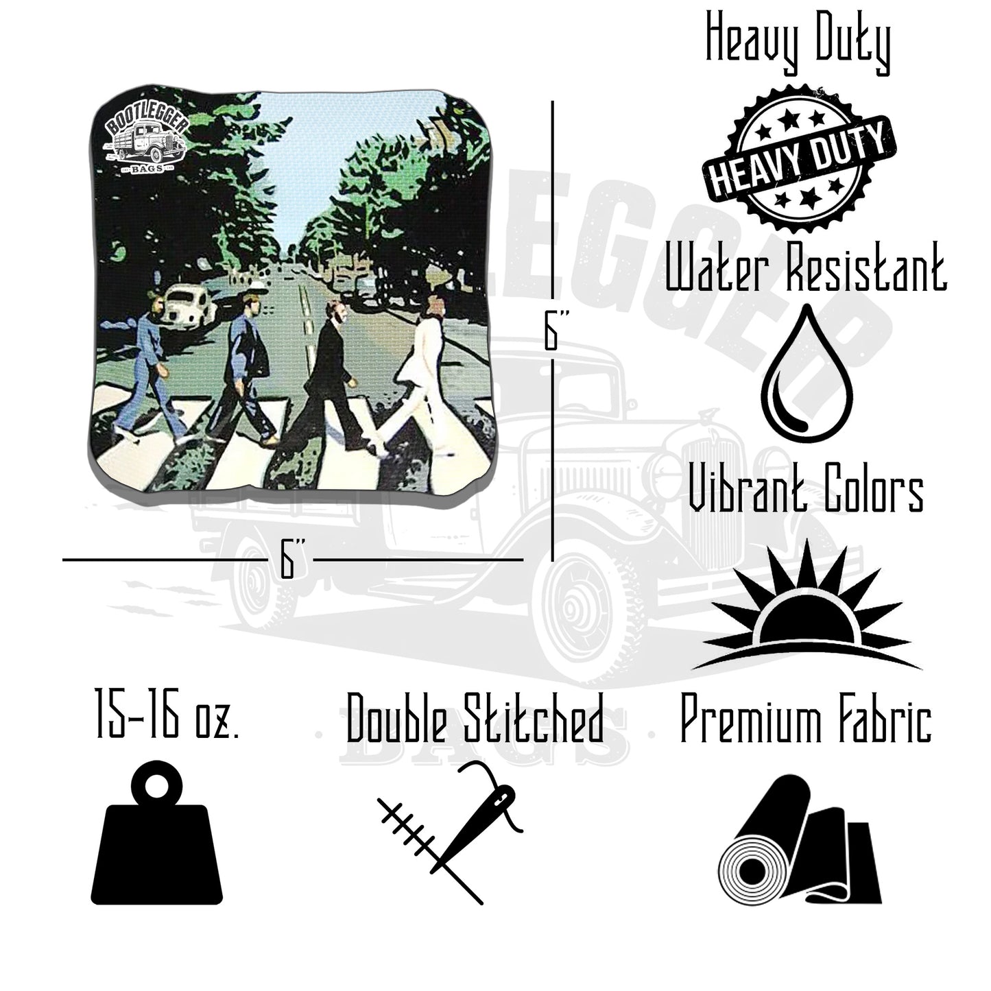 The Beatles Fan Art Cornhole Bags