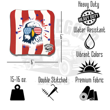 Patriotic Eagle Cornhole Bags