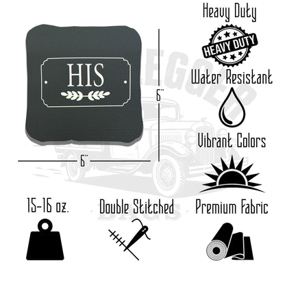 His and Hers Wedding Cornhole Bags