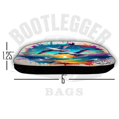 Tropical Fish and Seagulls Watercolor Cornhole Bags