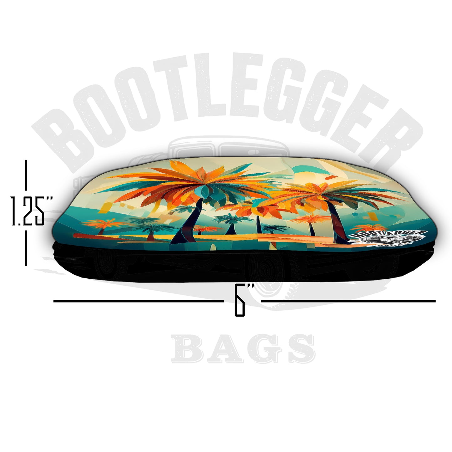 Palm Trees and Waves Tropical Cornhole Bags