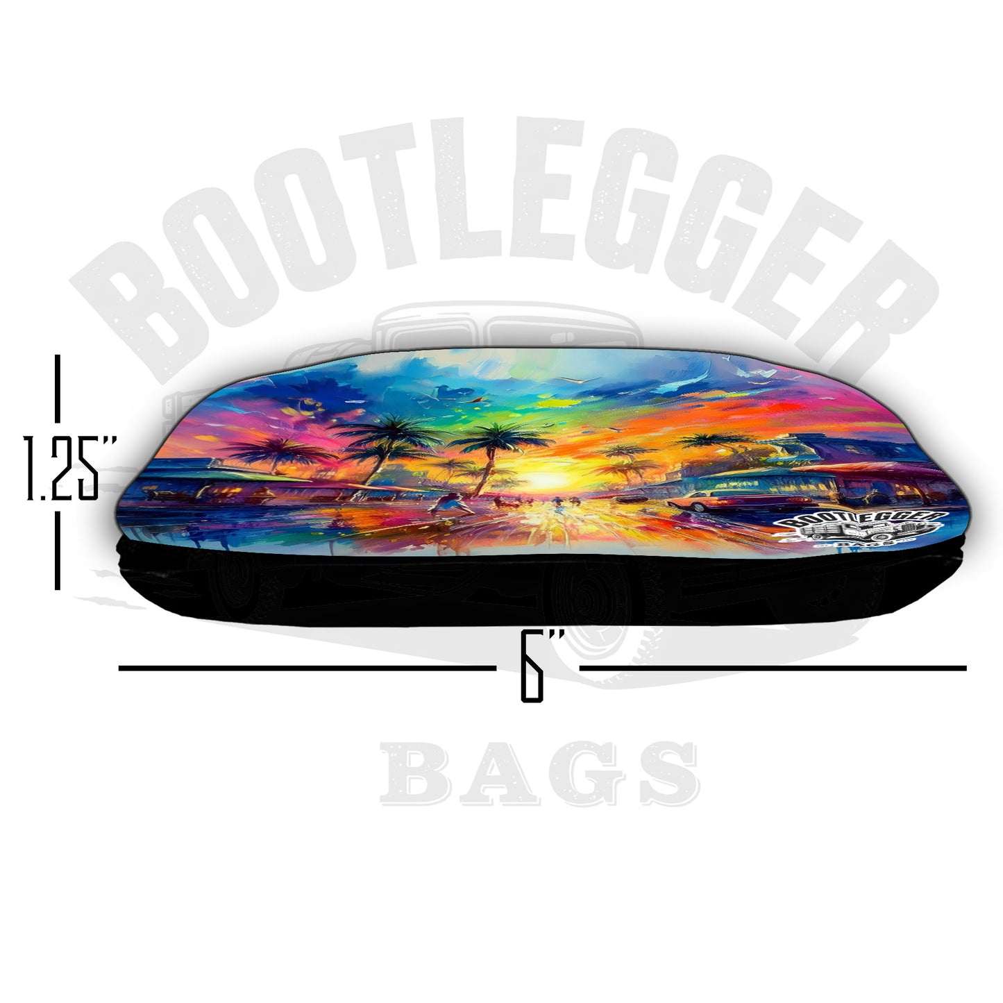 Watercolor Beach Town Cornhole Bags