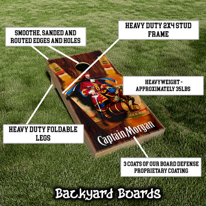 Captain Morgan Rum Bottles Cornhole Set