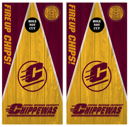 Central Michigan University Fire Up Chips Printed Vinyls/Skins