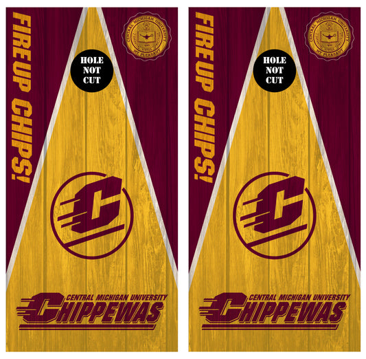 Central Michigan University Fire Up Chips Printed Vinyls/Skins