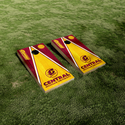 Central Michigan Wood Grain Printed Vinyl Wraps/Skins