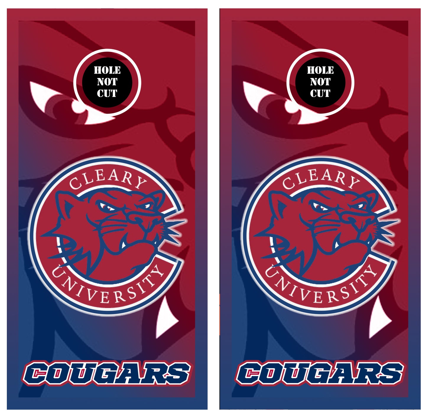 Cleary University Cougars Printed Vinyl Wraps/Skins