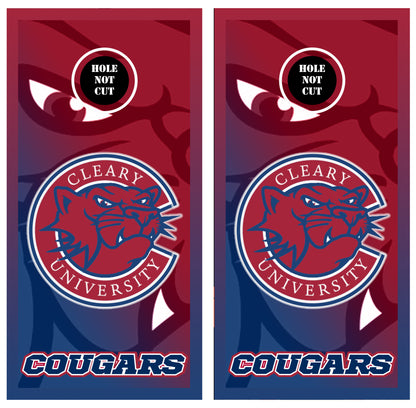 Cleary University Cougars Printed Vinyl Wraps/Skins