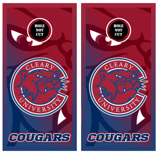 Cleary University Cougars Printed Vinyl Wraps/Skins