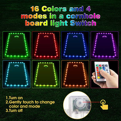Color Changeable Full LED Cornhole light kit