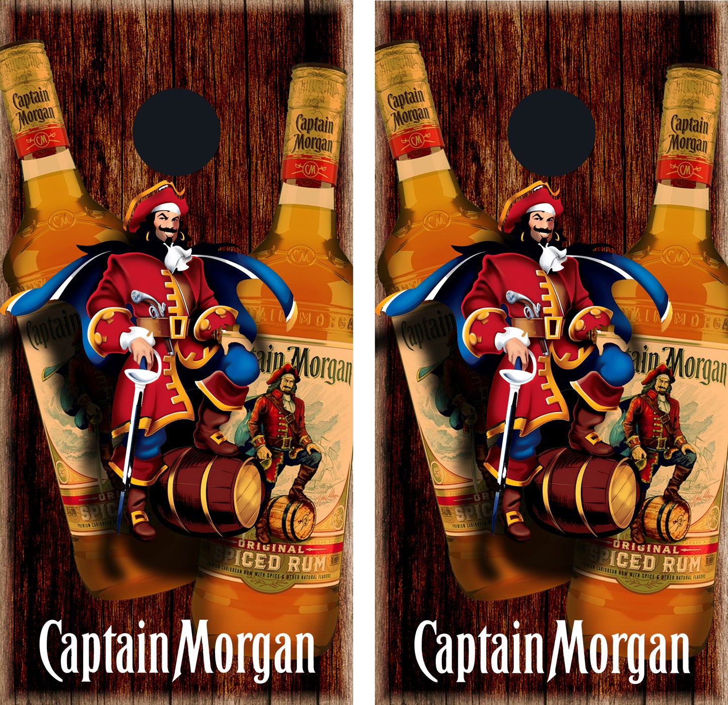 Captain Morgan Rum Bottles Cornhole Set