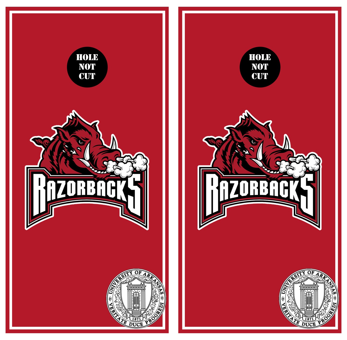 Arkansas Razorbacks Printed Vinyl Wraps/Skins