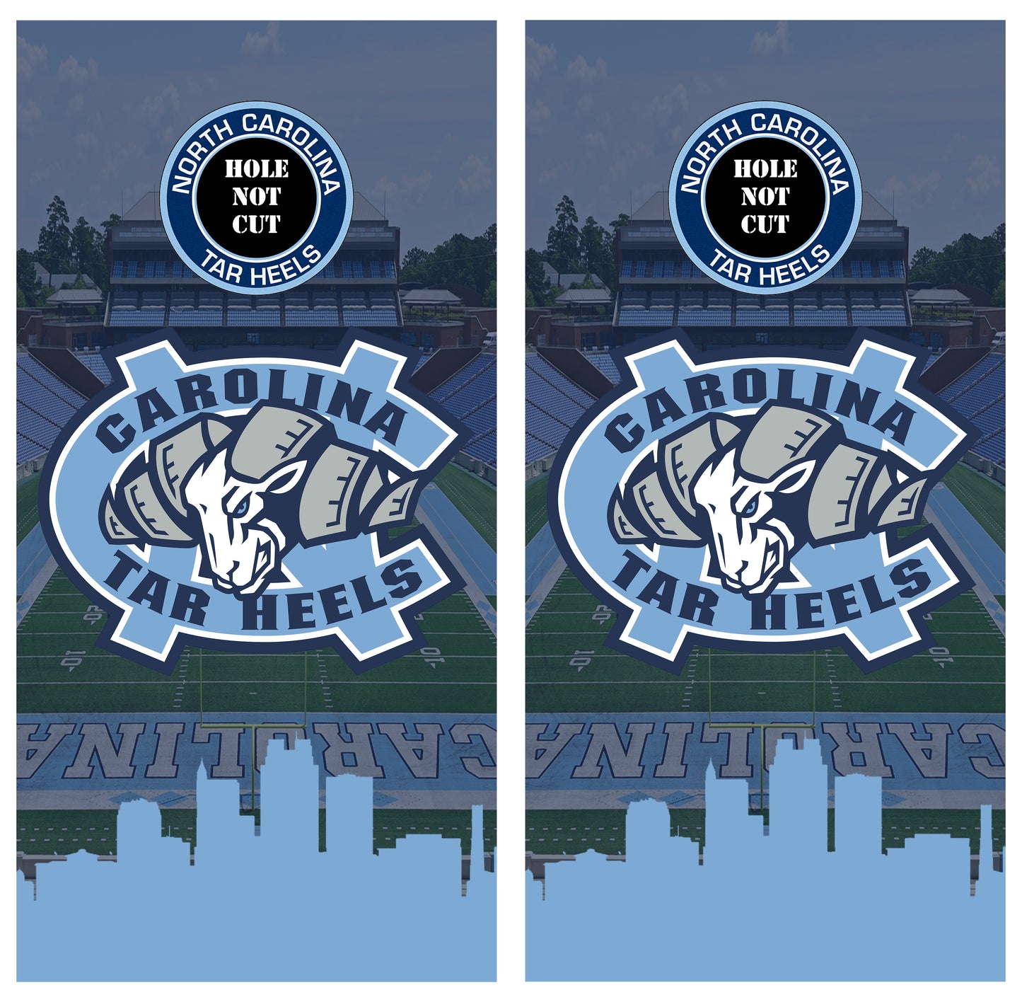 Carolina Tar Heels Printed Vinyl Wraps/Skins
