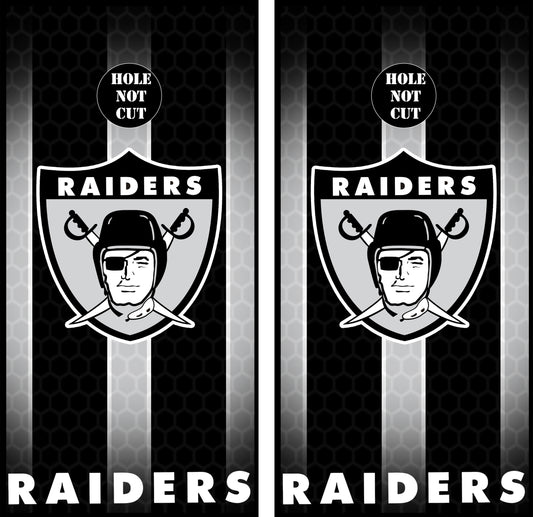 Raiders Cornhole Vinyl Wraps/Skins