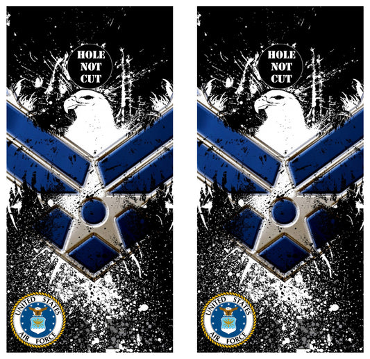 United States Air Force Splattered Logo Vinyl Wraps/Skins