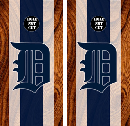 Detroit Tigers Wood Background Vinyl Wraps/Skins