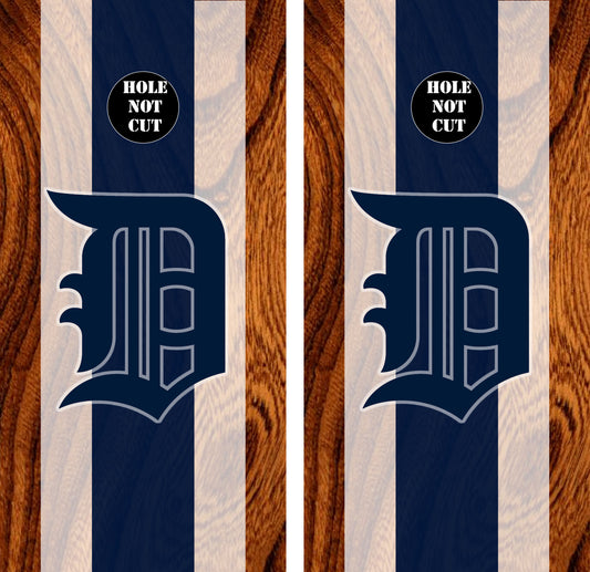 Detroit Tigers Wood Background Vinyl Wraps/Skins