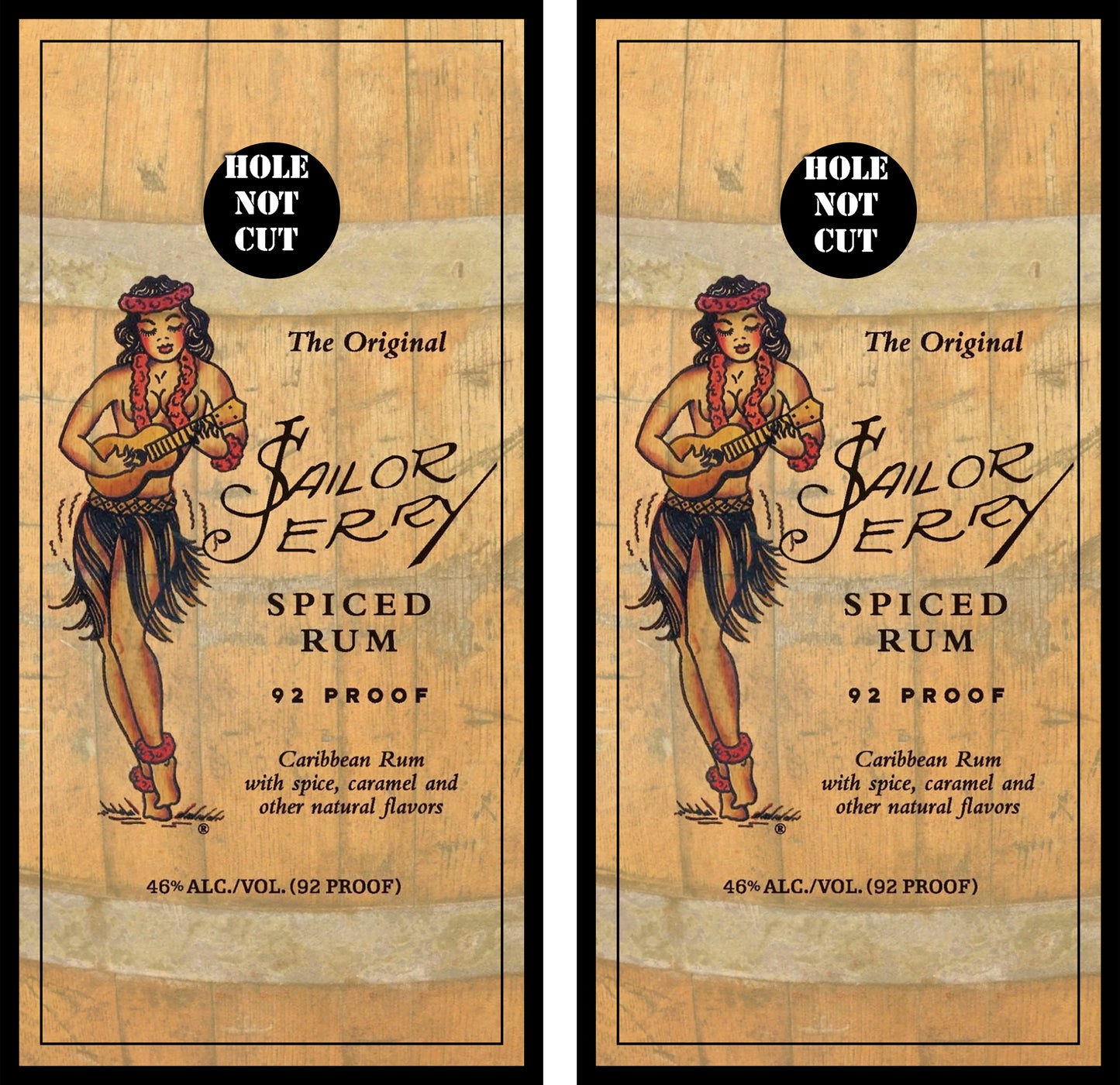 Sailor Jerry Rum Barrel Cornhole Wraps/Skins
