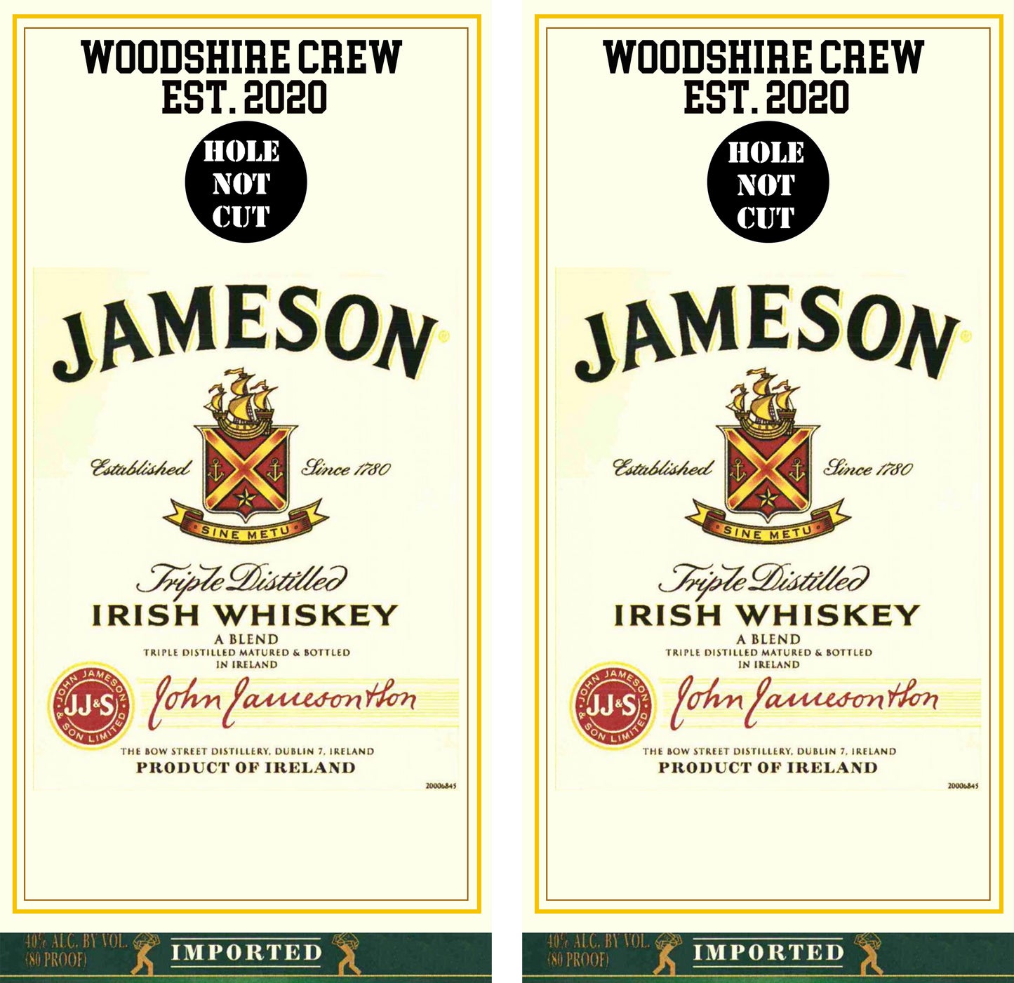 Jameson whiskey Vinyl Wraps/Skins