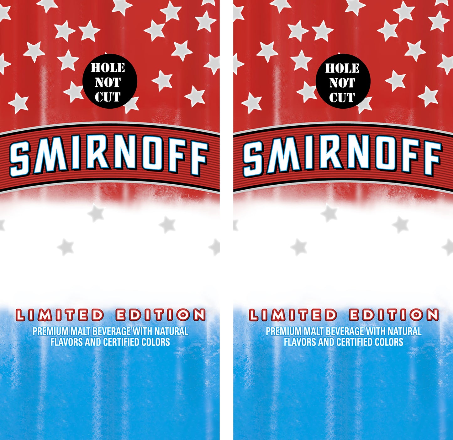 Smirnoff Vodka Cornhole Wraps/Skins