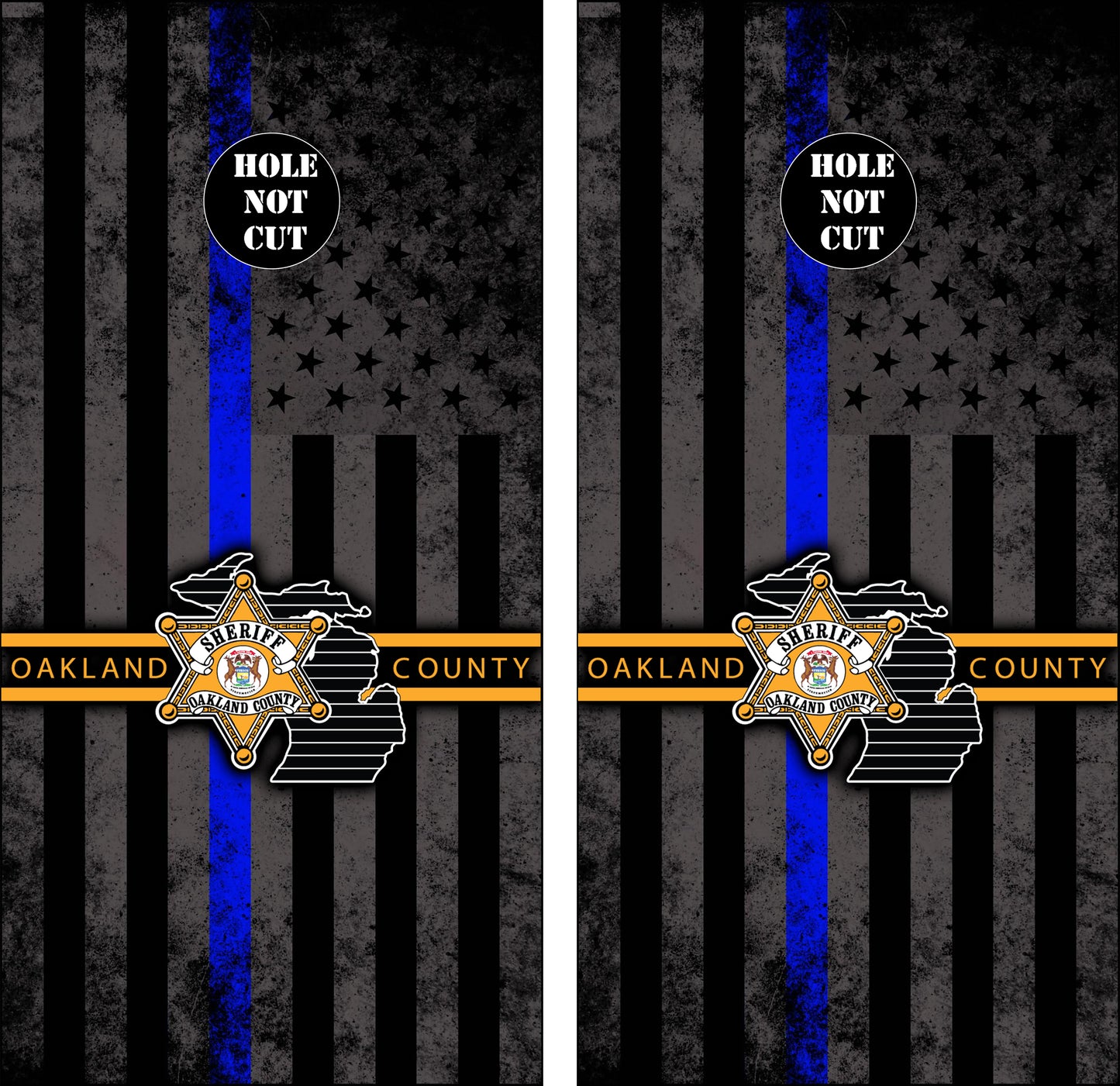 Oakland County Sheriff Cornhole Vinyl Wraps/Skins