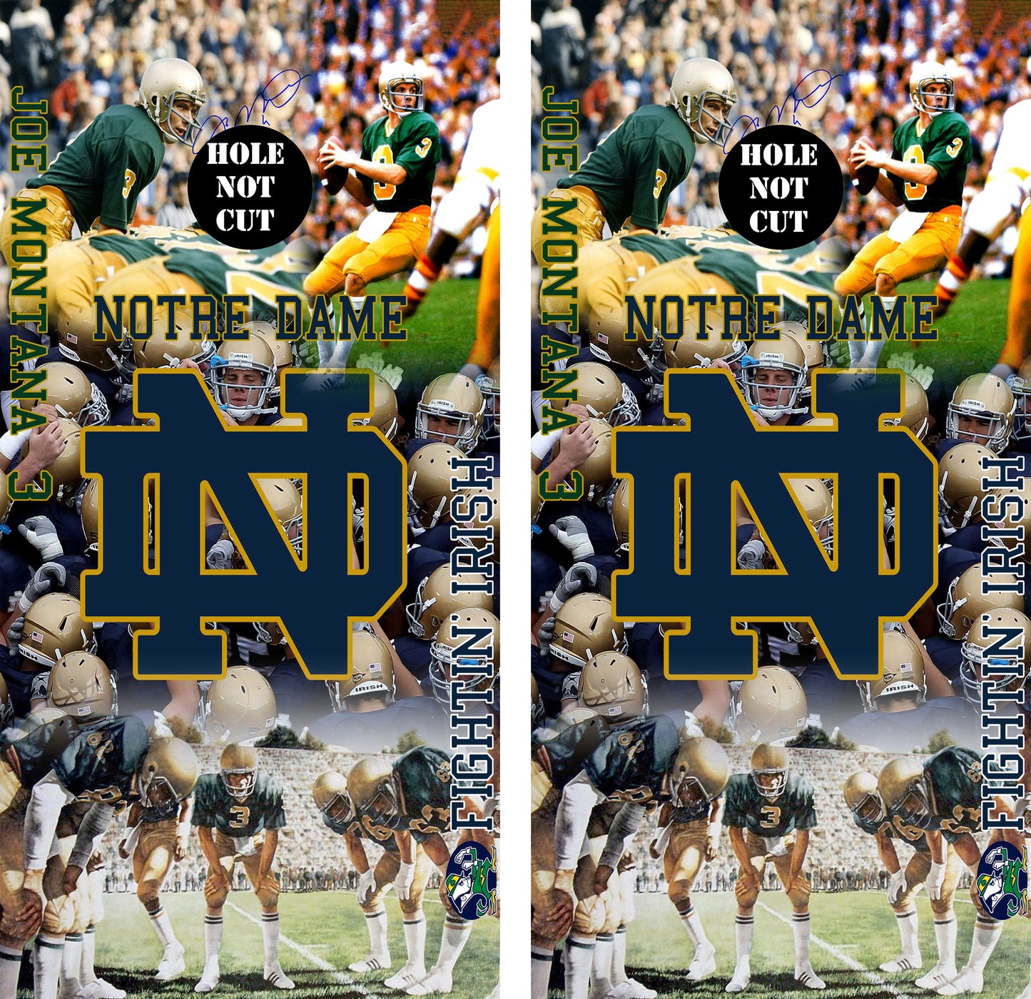 Notre Dame Football Collage Vinyl Wraps/Skins