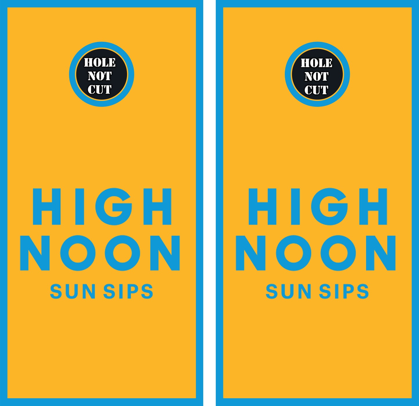 High Noon Sun Sips Cornhole Vinyl Wraps