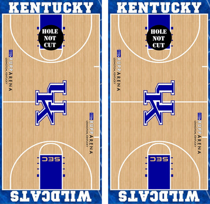 Kentucky Wildcats Basketball Court Vinyl Wraps/Skins