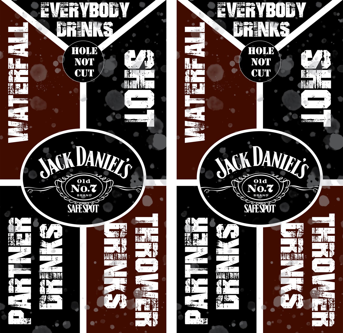 Jack Daniels Waterfall Drinking Game Vinyl Wraps/Skins
