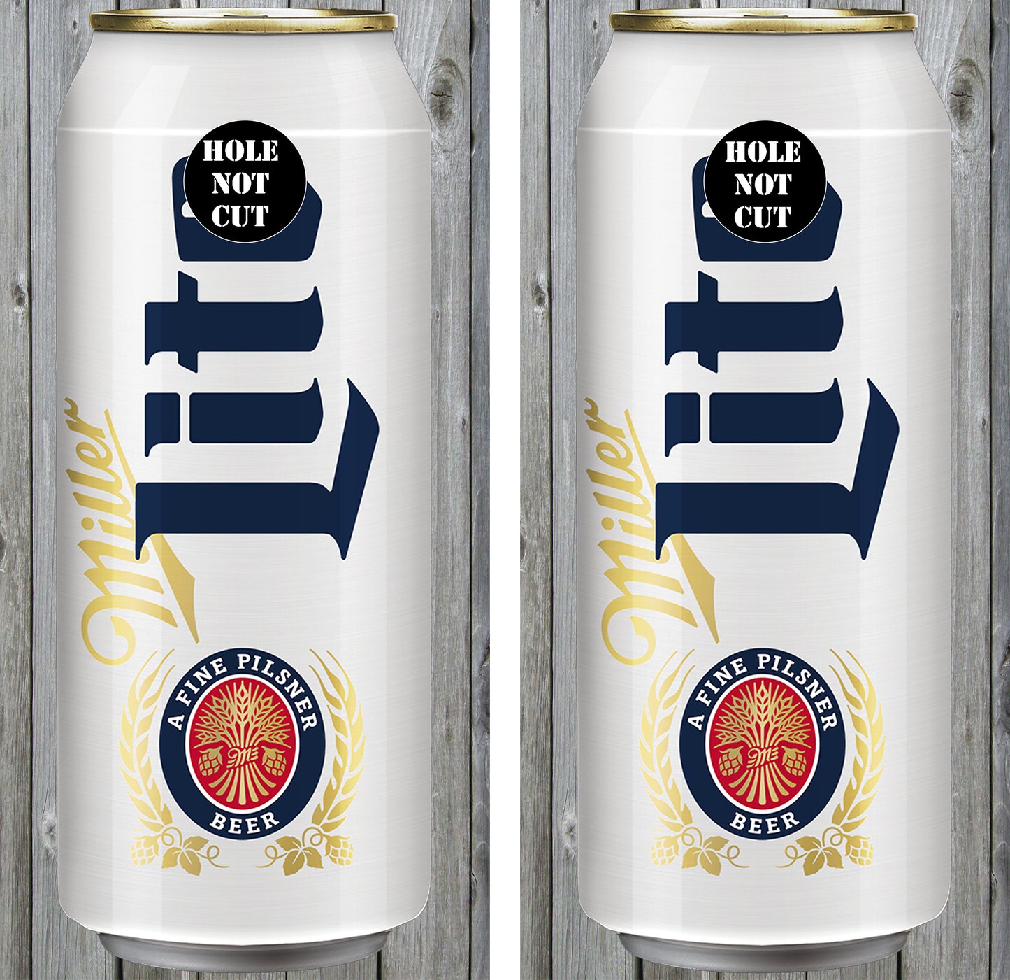 Miller Lite Can Cornhole Wraps/Skins