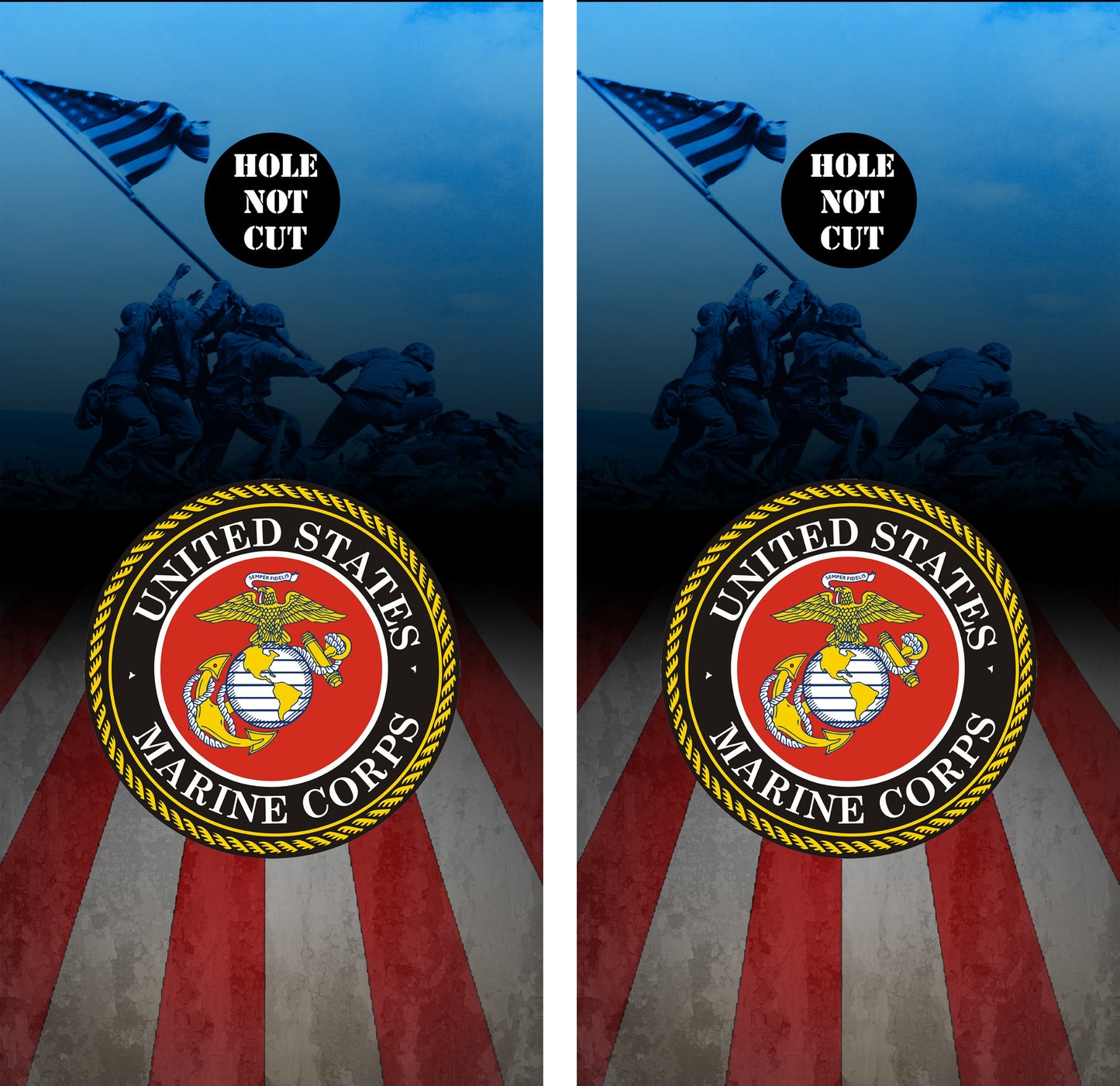 USMC Raising Flag Iwo Jima Vinyl Wraps/Skins