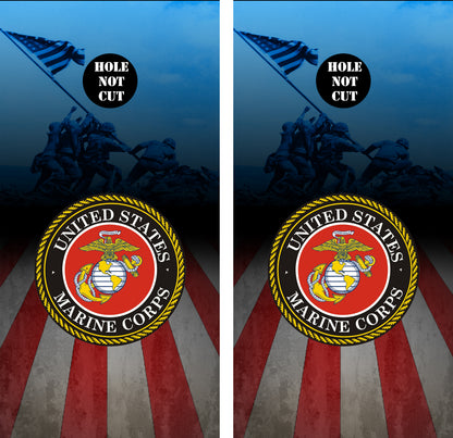 USMC Raising Flag Iwo Jima Vinyl Wraps/Skins