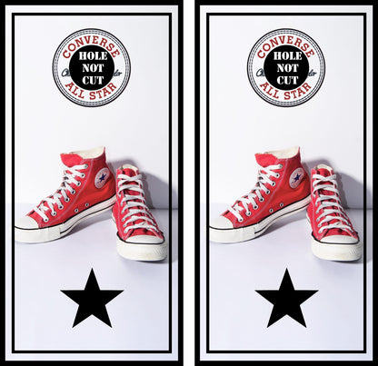 Converse Red Sneakers Cornhole Wraps/Skins