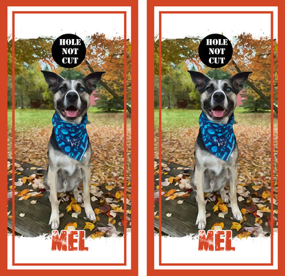 Customizeable Pet Watercolor Cornhole Wraps/Skins
