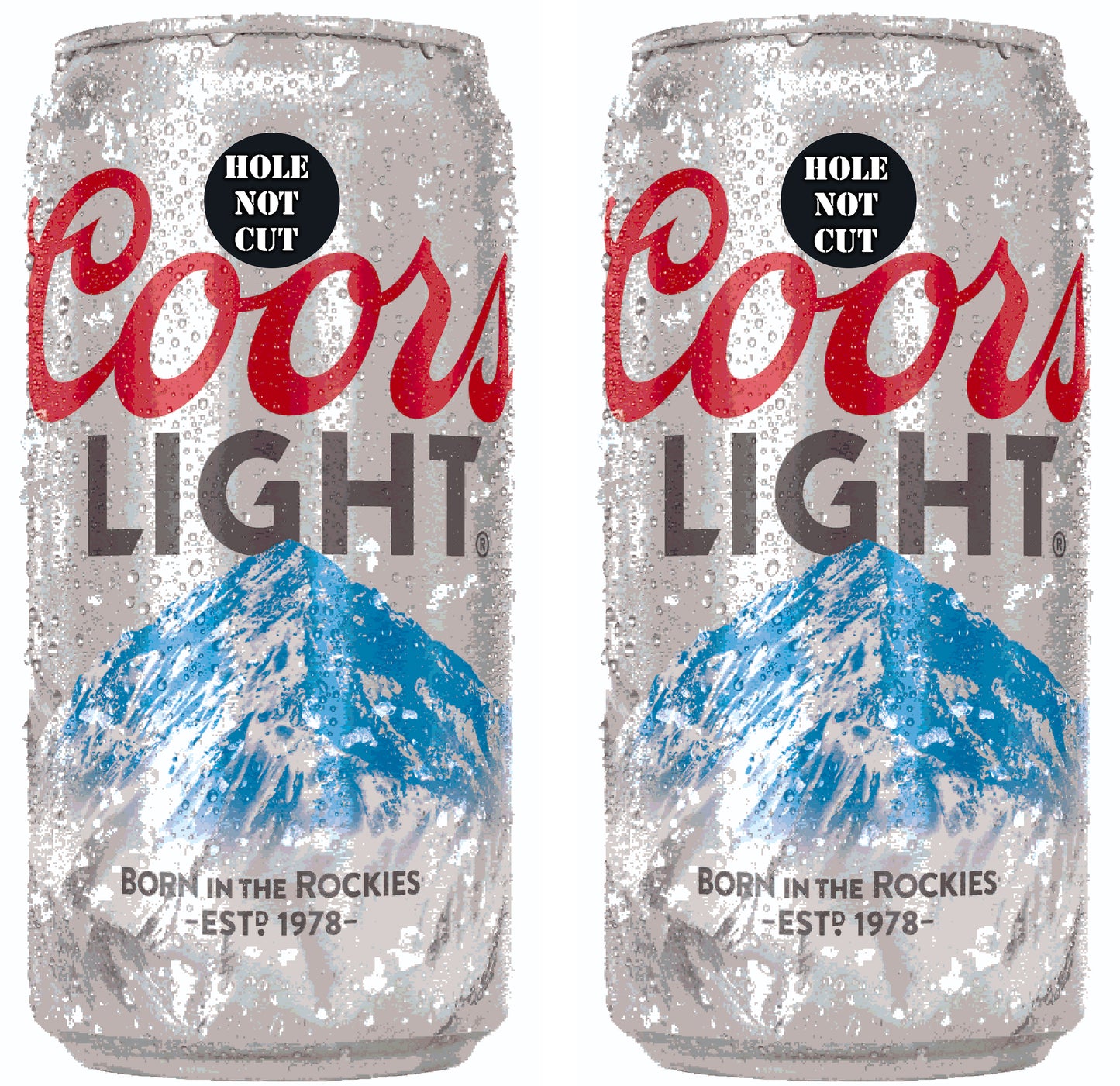 Coors Light Can Printed Vinyl Wraps/Skins