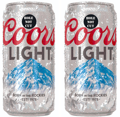 Coors Light Can Printed Vinyl Wraps/Skins