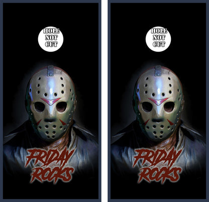 Jason Friday Rocks Cornhole Vinyl Wraps/Skins