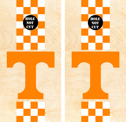 Texas Longhorns Checkered T Vinyl Wraps/Skins