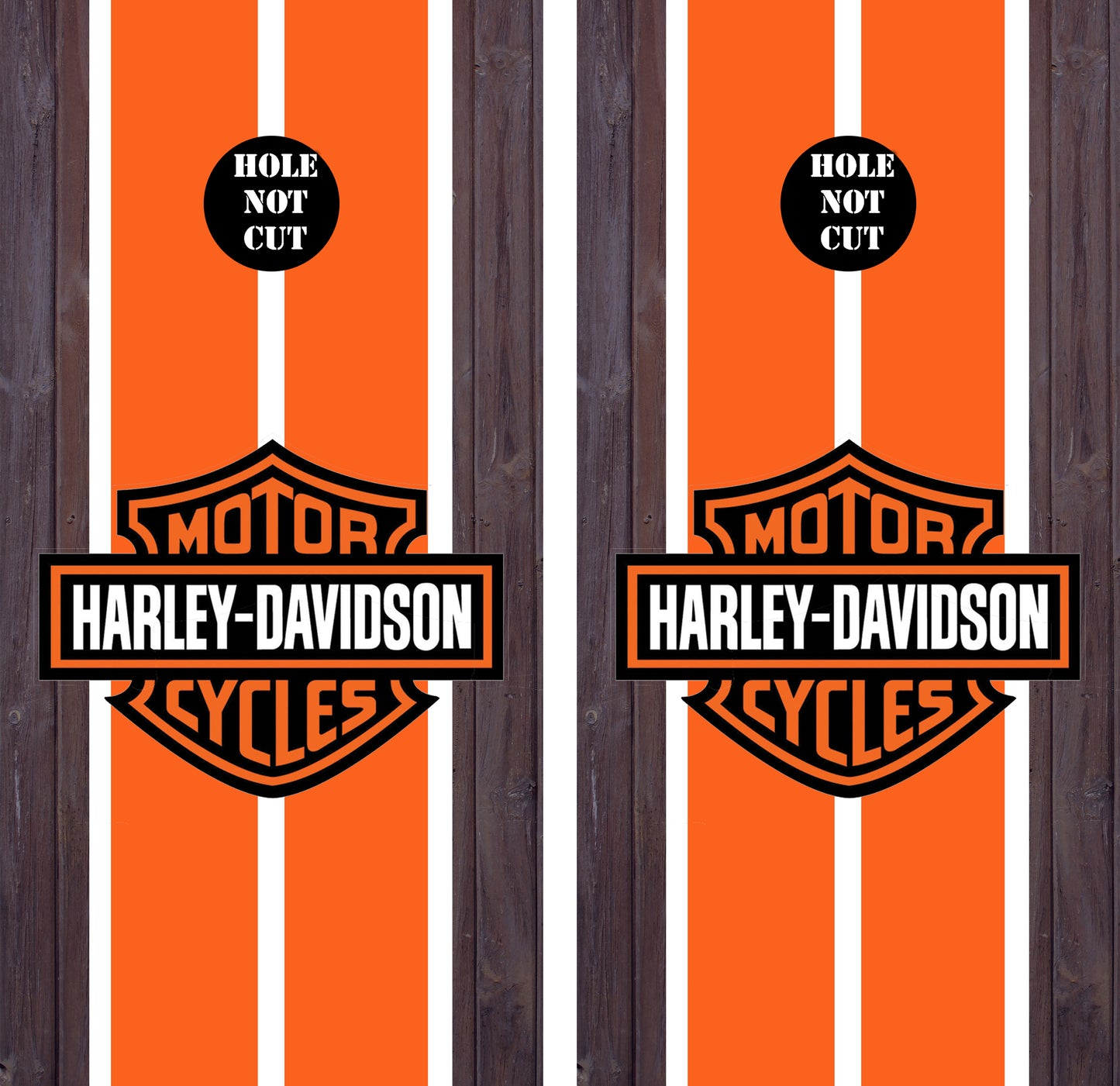 Harley Davidson Wood Themed Vinyl Wraps/Skins