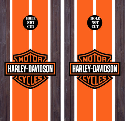 Harley Davidson Wood Themed Vinyl Wraps/Skins
