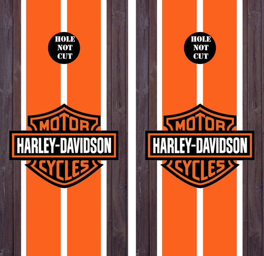 Harley Davidson Wood Themed Vinyl Wraps/Skins