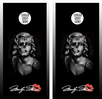 Marilyn Monroe Sugar Skull Cornhole Wraps/Skins