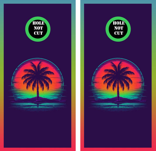 Neon Palm Tree Vinyl Wraps/Skins