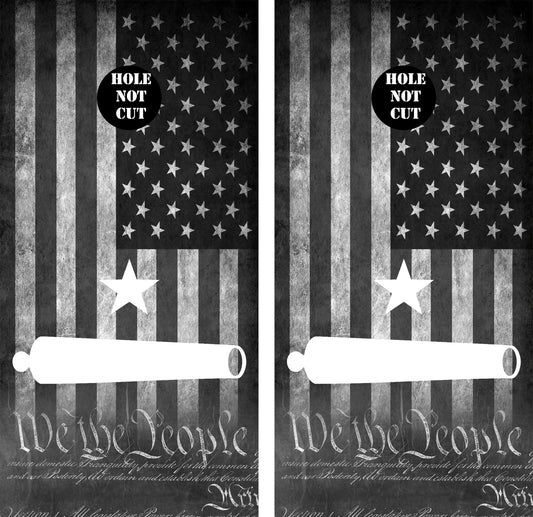 We the People Black American Flag Vinyl Wraps/Skins