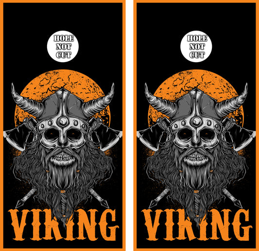 Viking Helmet Cornhole Wraps/Skins
