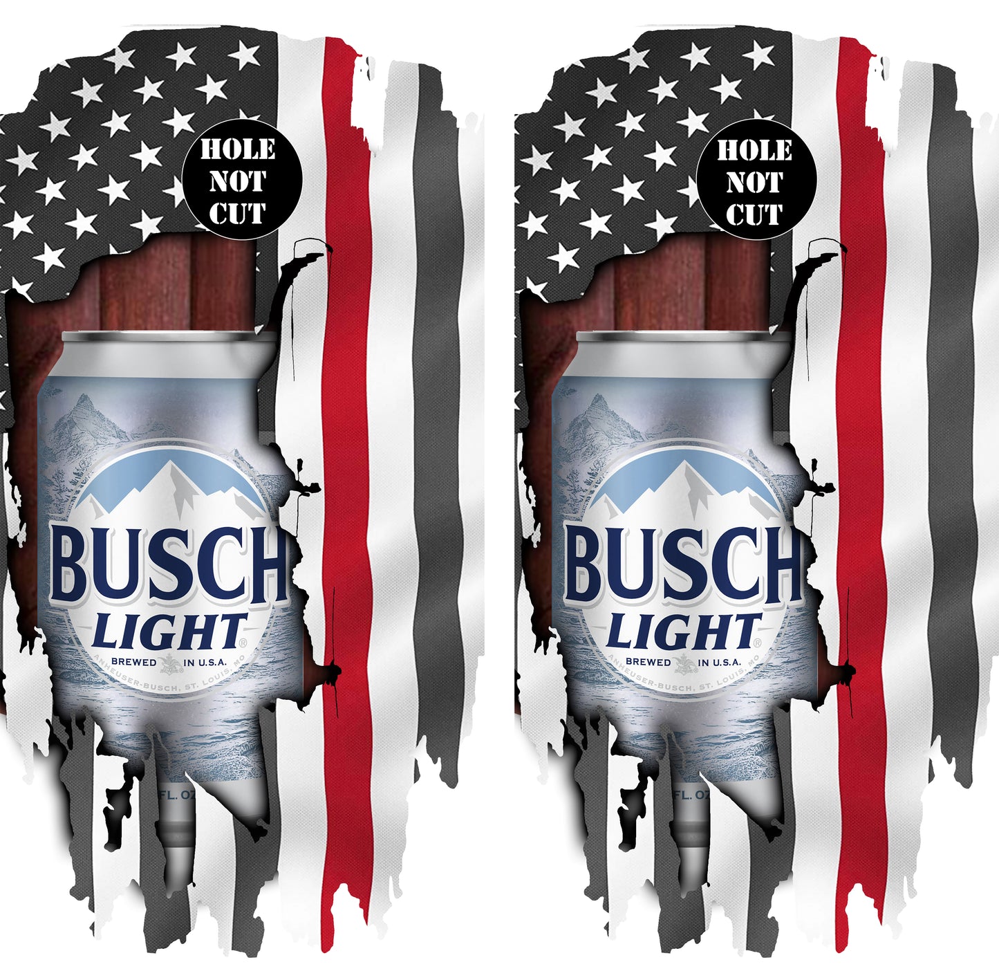 Busch Red Line Flag Printed Vinyl Wraps/Skins
