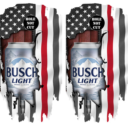 Busch Red Line Flag Printed Vinyl Wraps/Skins