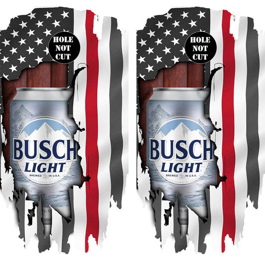 Busch Red Line Flag Printed Vinyl Wraps/Skins